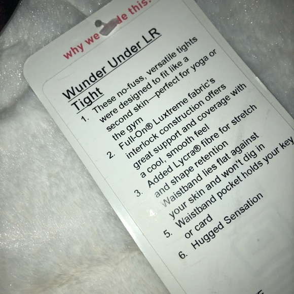 NWT Wunder Under LR Tight Size 8 - Picture 4 of 6